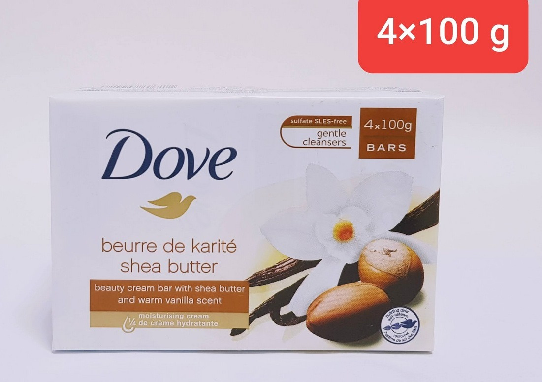 4 Pcs Dove Bundle Shea Butter Beauty Bar (4 X100g) (Cargo)
