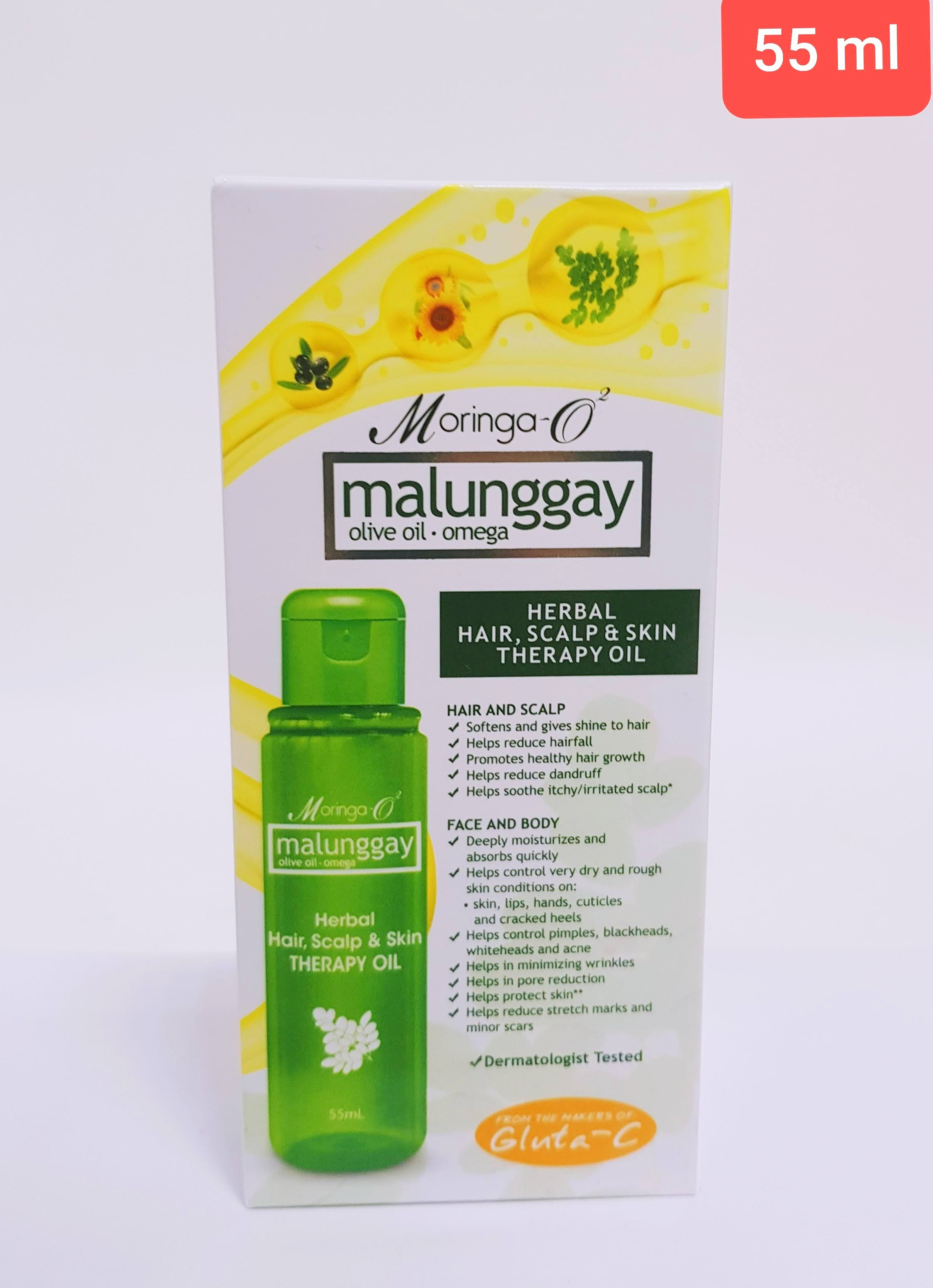 Moringa-O² Herbal Hair, Scalp & Skin Therapy Oil 55ML (Cargo)