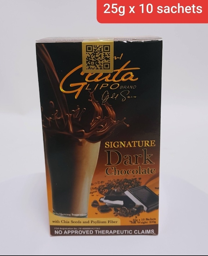 (Food) Glutalipo Gold Signature Dark Chocolate 25 ×10