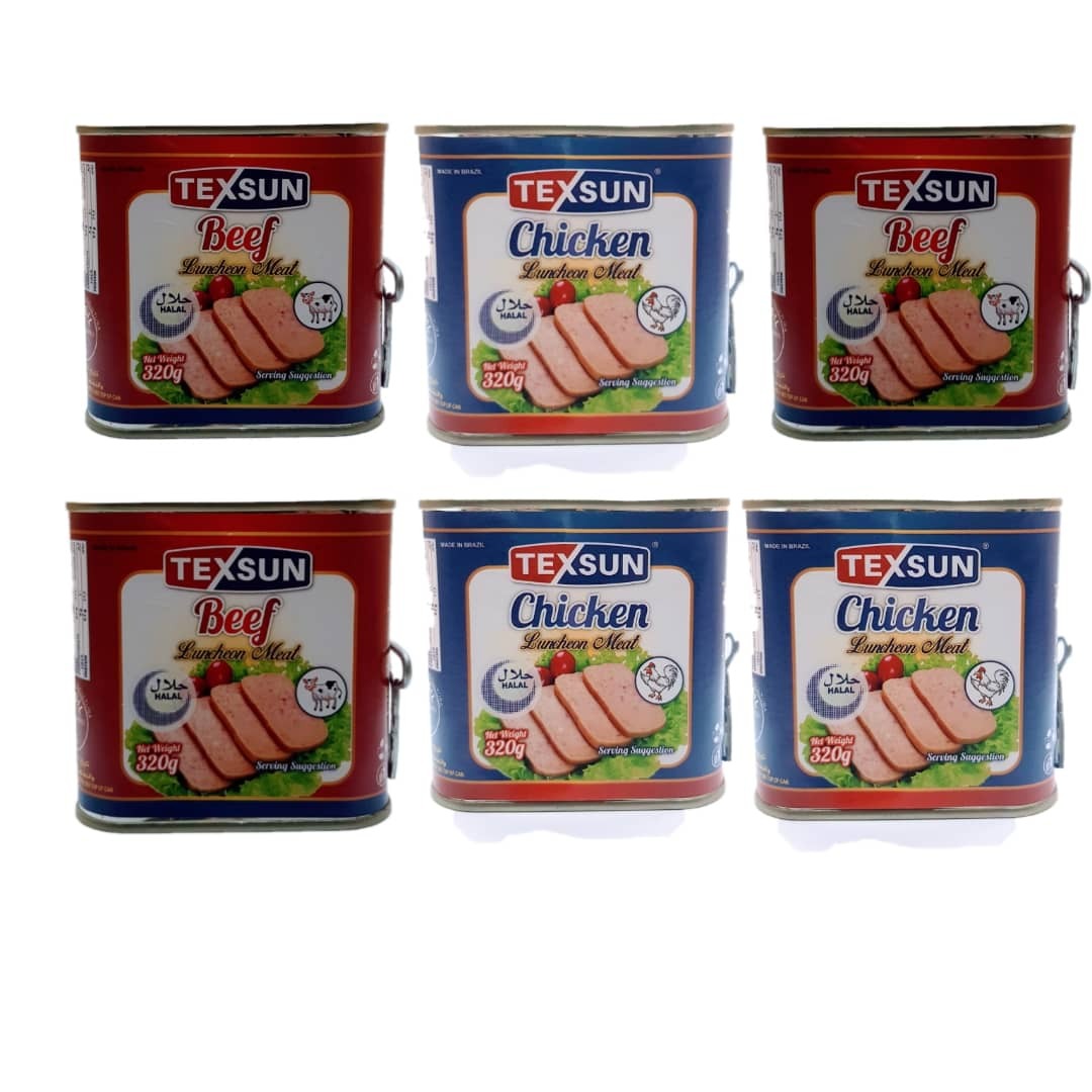 (Food) 6 Pcs TEXSUN Bundle Assorted Canned Food  (6X320G)[CARGO 6B]