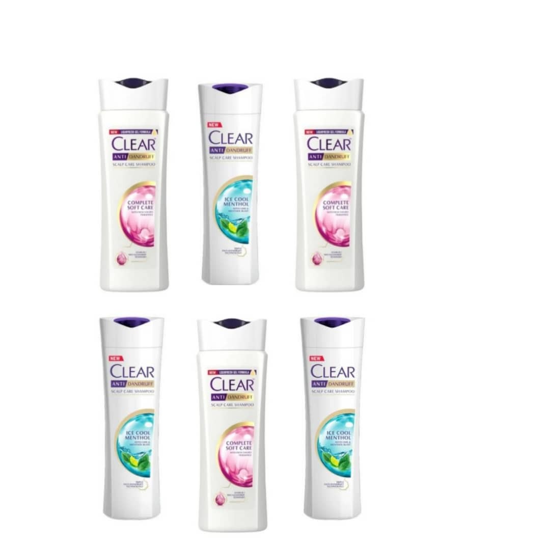 6 Pcs CLEAR Bundle Assorted Shampoo (6X400Ml)[CARGO 6B]