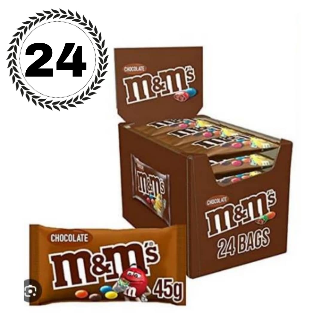 (Food) 24 Pcs M&M'S CANDIES Bundle Assorted Milk Chocolate (24 X 45G)[CARGO 6B]
