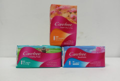 3 Pack Carefree 20 LINERS Assorted (3X20 Liners)