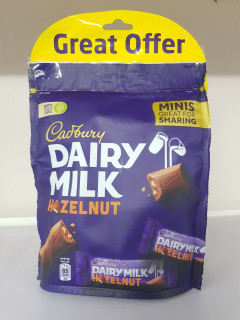 (Food) 2 Pcs Dairy Milk Hazelnut ( 2 X 168g )