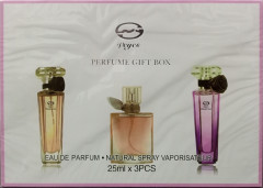 VEYES Perfume Gift Box Eau de Toilette Natural Spray Vaporistateur  (25ML×3PCS)