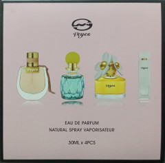 Veyes Box Eau De Parfum Natural Spray Vaporisateur (4PcsX30ML)
