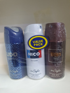 Instyle Perfumed Deodorant Body Spray Pack (3X150ML)