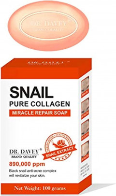 DR.DAVEY Snail Pure Collagen Miracle Repair Soap (100 G )(CARGO)