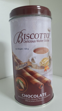 (Food) Biscotto Delicious wafer Sticks chocolate (1X125G)