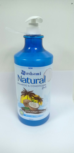 Washami Natural Shampoo and Conditioner coconut moisture care (2080ml)
