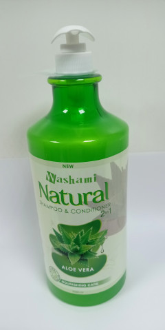 Washami natural shampoo and conditioner 2 in 1 aloe vera (2080ml)