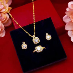 Ladies Jewelry 3Pcs Set (Necklace+Ring+Earring)