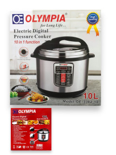 OLYMPIA OE-3382-10 DIGITAL PRESSURE COOKER 10 LITR