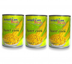 (FOOD) American Fresh Sweet Corn 3 Pcs Assorted (3 X 400 G)