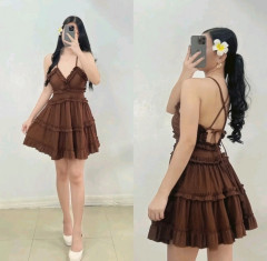 [DS][IZZA] [224-290-0] [BACKLESS RAFFLE DRESS]