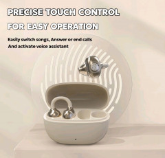[DS][IZZA][244-120-0] KY66 Earclip Design Earbuds C-bridge Design, Open-ear Listening Technology, Auto Left-right Recognition, HiFi Level Stereo Sound, Touch Control IPX5 Waterproof Bluetooth 5.49, Freeclip No Feeling When Wearing