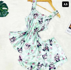 [BKK][PEG][92-250-0]Women's pajama set 40-inch chest, cotton fabric, shirt + pants, Floral