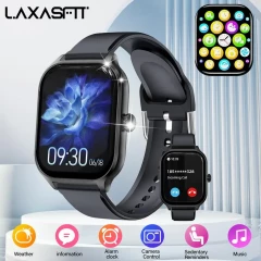 LAXASFIT H9 Pro Max Smart Watch MenWomen Sports Watch 2.01 inch /Dial CallsGame Bluetooth Music Calculator For Android iOS Device Charging Usb Screen wearable durable silicone Gift-specifi