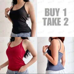 [AI44] BUY 1 TAKE 2 (TOTAL OF 3) BASIC PADDED TOP DOUBLE LINING FULL LENGHT