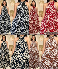 [AI46] SOFIA EMPIRE CUT MAXI DRESS IN SOFT KOREAN CREPE FABRIC BEST FIT S-XL