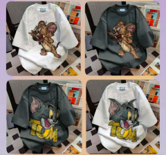 [AI78] WOWEN/MENS CASUAL TSHIRT CUTE CARTOON TOM AND JERRY PRINT