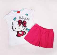 Set of  Girls T-Shirts and shorts ( 7 To 12 Years) Brand Hello Kitty