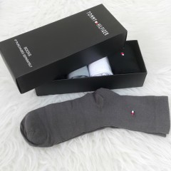 TOMMY HILFIGER Mens 5 pcs Pack Socks (Free Size) ( Random Color)