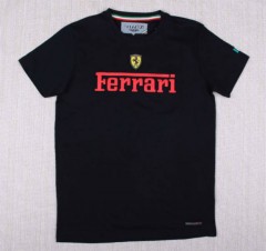 FERRARI Mens Tshirt (BLACK) (XS - S - M - L - XL - XXL)