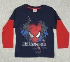 disney SPIDER - MAN Boys Long Sleeved Shirt (5 to 10 Years )