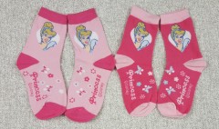 disney DISNEY Girls 2 Pcs Pack Socks (23 to 38)