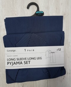 GEORGE GEORGE Men Long Sleeve Long Leg Pyjama Set (M ) 
