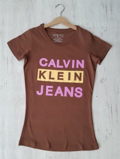 Calvin klein Ladies T-Shirt (BROWN) (S - M - L - XL)