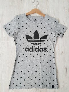 ADIDAS Womens T-shirt (GRAY) (XS - S - M - L - XL - XXL ) 