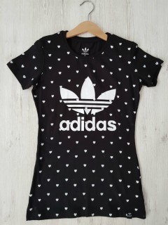 ADIDAS Womens T-shirt (BLACK) (XS - S - M - L - XL - XXL )