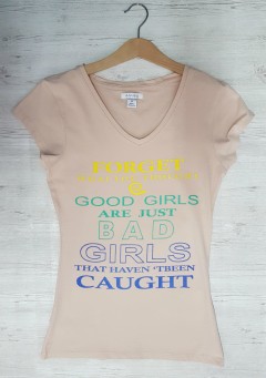 AMISU Womens T-Shirt (XS - M - L ) 