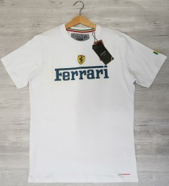 FERRARI Mens T-Shirt (WHITE) (S - M - L - XL - XXL) 