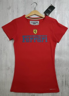 FERRARI Womens T-Shirt (RED) ( S - M - L - XL) 