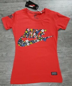 NIKE Womens T-Shirt (RED) (S - M - L - XL) 