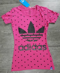 ADIDAS Womens T-Shirt (PINK) (S - M - L - XL) 