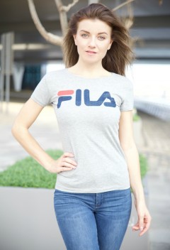 FILA Womens T-Shirt(GRAY) (S - M - L - XL)
