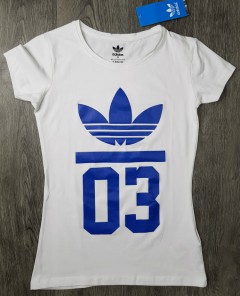 ADIDAS Womens T-Shirt (WHITE) (S - M - L - XL) 