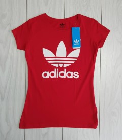 ADIDAS Womens T-Shirt ( RED ) (S - M - L - XL) 