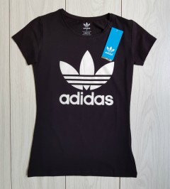 ADIDAS Womens T-Shirt (BLACK) (S - M - L - XL) 