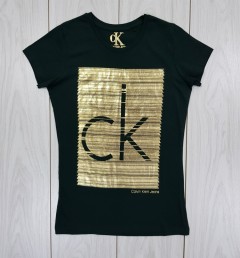 Calvin klein Ladies T-Shirt (BLACK) (S - M - L - XL)
