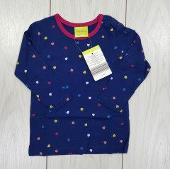 IMPIDIMPI Girls Long Sleeved Shirt (9 Months to 4 Years) 