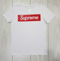 SUPREME Womens T-Shirt (WHITE) ( XS - S - M - L - XL ) 