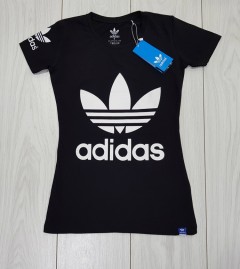 ADIDAS Womens T-Shirt (BLACK) (S - M - L - XL)