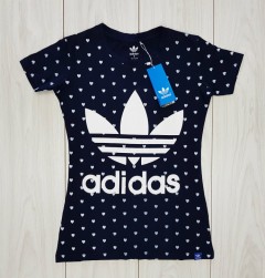 ADIDAS Womens T-Shirt (NAVY) ( S - M - L - XL )