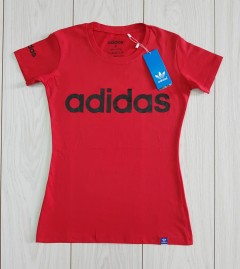 ADIDAS Womens T-Shirt (RED) (S - M - L - XL)