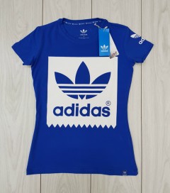 ADIDAS Womens T-Shirt (BLUE) (S - M - L - XL)